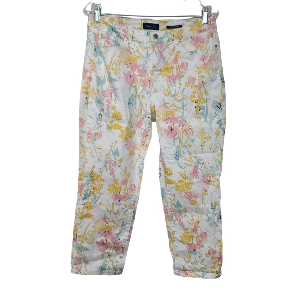 Charter Club Bistrol Floral Capri Pants 10